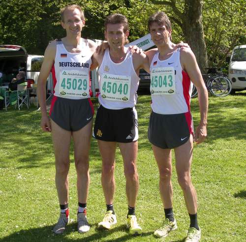 Albrecht, Pingpank und Ruminski Die drei Sieger von links Albrecht, Pingpank und Ruminski