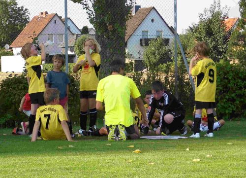 Mannschaftsbesprechung der EJugend des SVE Hiddestorf im Sommer 2009 Mannschaftsbesprechung der EJugend des SVE Hiddestorf im Sommer 2009