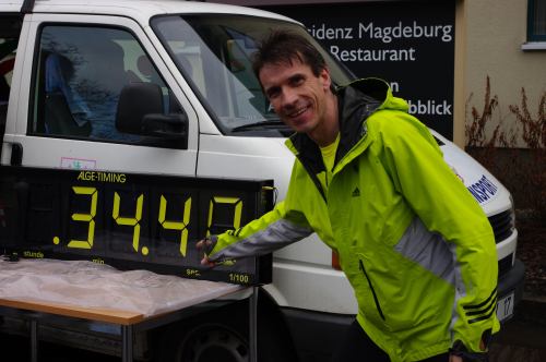 Europameister Thomas Ruminski im Ziel Europameister Thomas Ruminski im Ziel