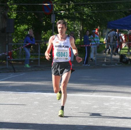Thomas Ruminski SVE Hiddestorf beim Zieleinlauf zur Europameisterschaft Thomas Ruminski SVE Hiddestorf beim Zieleinlauf zur Europameisterschaft