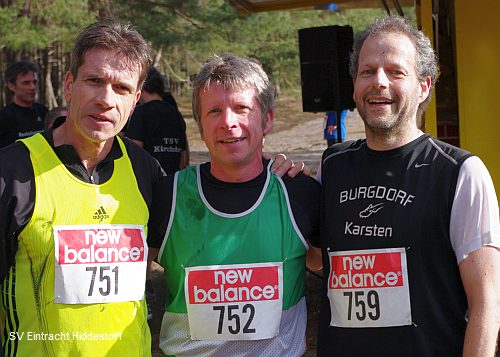 Sieger Thomas Ruminski (SVE Hiddestorf), Zweiter Martin Bantelmann (RSV Seelze), Dritter Karsten Stöbener (TSV Burgdorf)