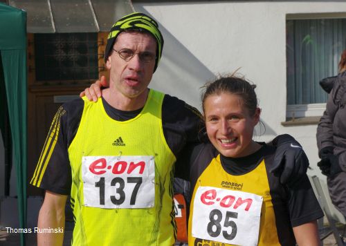 Thomas Ruminski und Colin Ricard nach dem Zieleinlauf