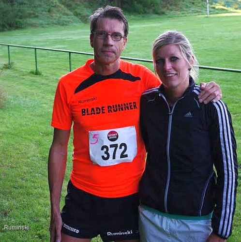 Die Sieger Thomas Ruminski und Anike Nesselrath (v.l.)