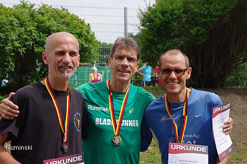 Richard Luxen, Thomas Ruminski (Deutscher Meister), Christian Stoll (v.l.)