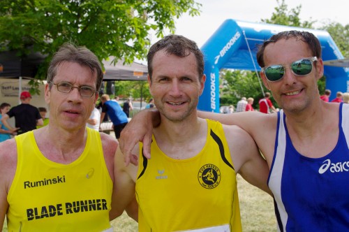 Europameister Thomas Ruminski (SVE Hiddestorf), Lars Hampel (TuS Hasede), Frank Weissgerber (Gross Bülten / v.l.)